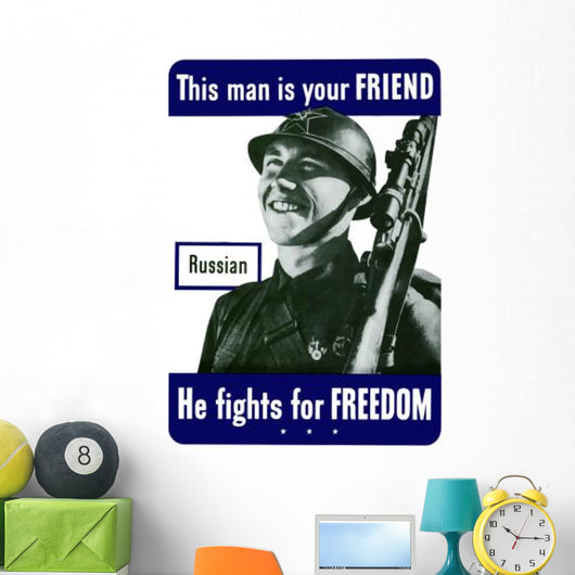 Digitally Restored War Propaganda Wall Decal Design 207