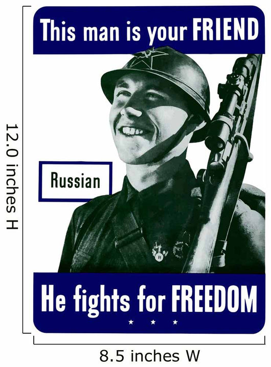 Digitally Restored War Propaganda Wall Decal Design 207