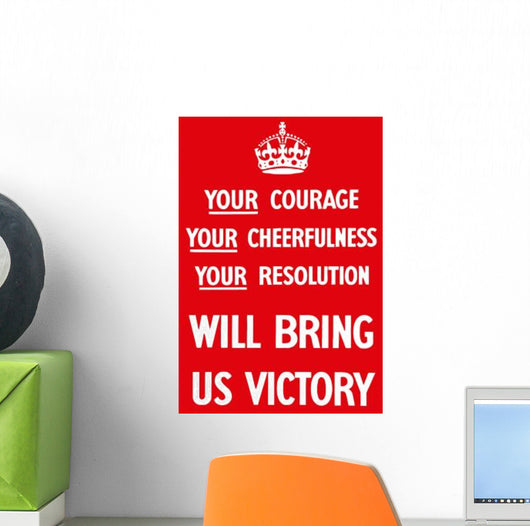 Digitally Restored War Propaganda Wall Decal Design 205