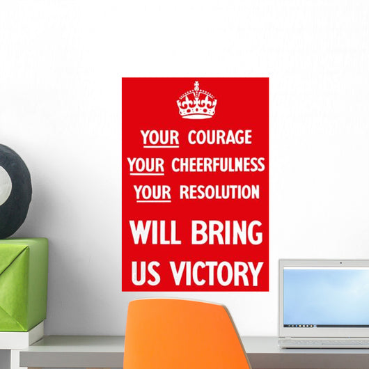 Digitally Restored War Propaganda Wall Decal Design 205