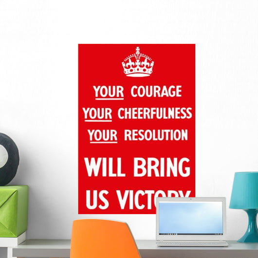 Digitally Restored War Propaganda Wall Decal Design 205