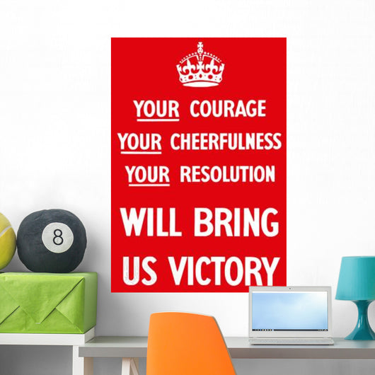 Digitally Restored War Propaganda Wall Decal Design 205