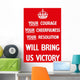 Digitally Restored War Propaganda Wall Decal Design 205