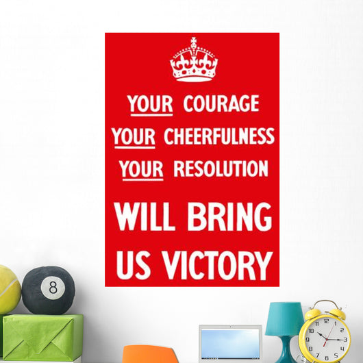 Digitally Restored War Propaganda Wall Decal Design 205