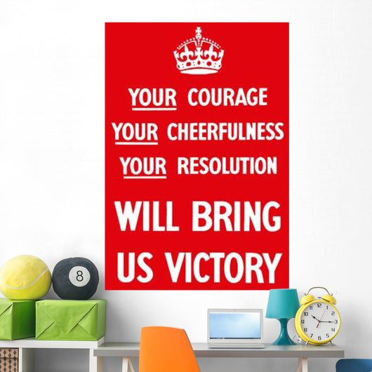 Digitally Restored War Propaganda Wall Decal Design 205