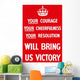 Digitally Restored War Propaganda Wall Decal Design 205
