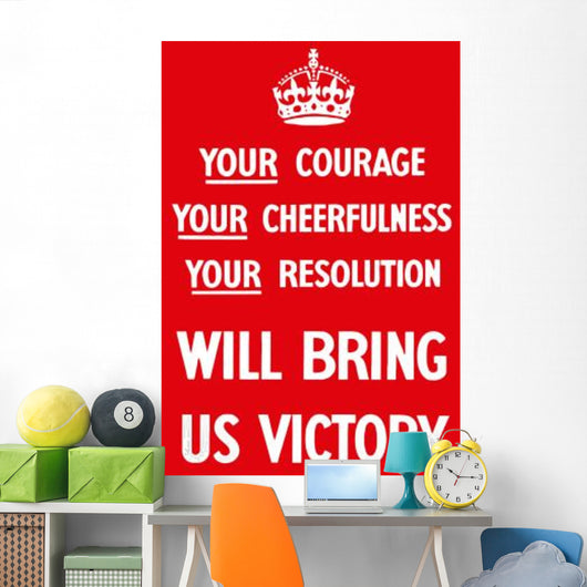 Digitally Restored War Propaganda Wall Decal Design 205