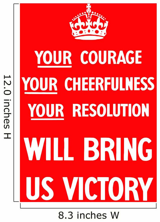 Digitally Restored War Propaganda Wall Decal Design 205