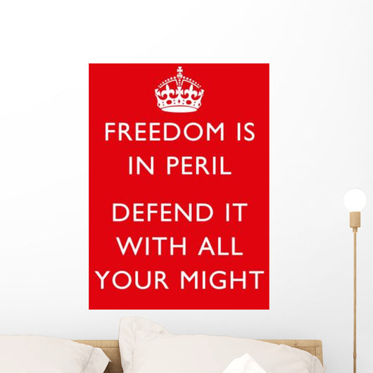 Digitally Restored War Propaganda Wall Decal Design 204