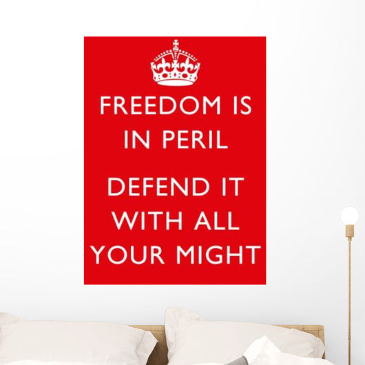 Digitally Restored War Propaganda Wall Decal Design 204