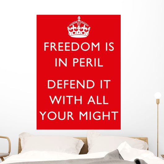 Digitally Restored War Propaganda Wall Decal Design 204