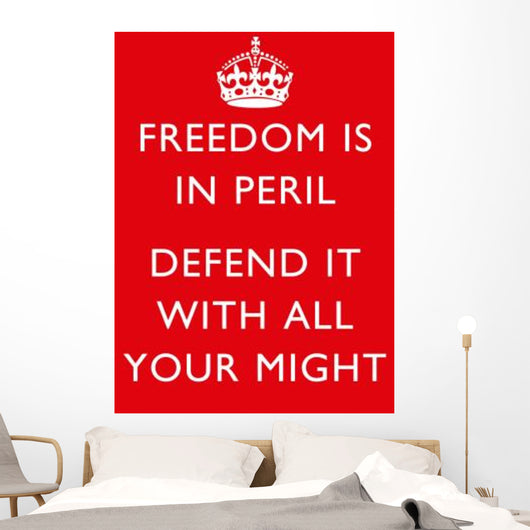 Digitally Restored War Propaganda Wall Decal Design 204