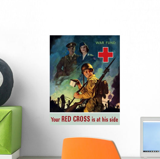 Digitally Restored War Propaganda Wall Decal Design 203