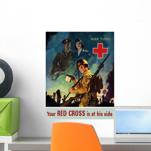 Digitally Restored War Propaganda Wall Decal Design 203