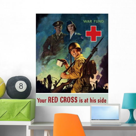 Digitally Restored War Propaganda Wall Decal Design 203