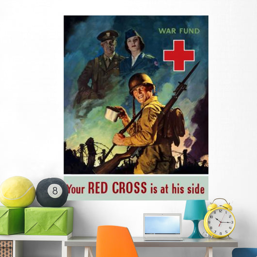 Digitally Restored War Propaganda Wall Decal Design 203