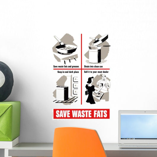 Digitally Restored War Propaganda Wall Decal Design 198