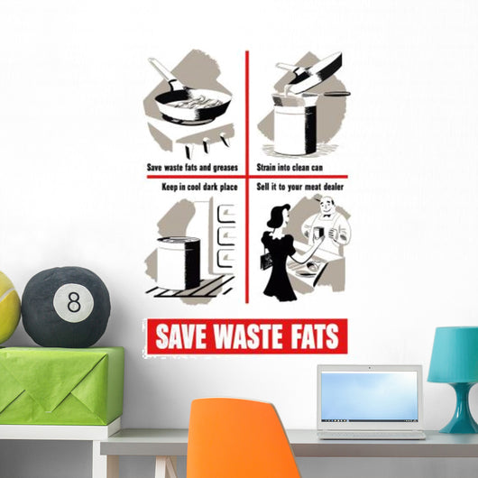 Digitally Restored War Propaganda Wall Decal Design 198