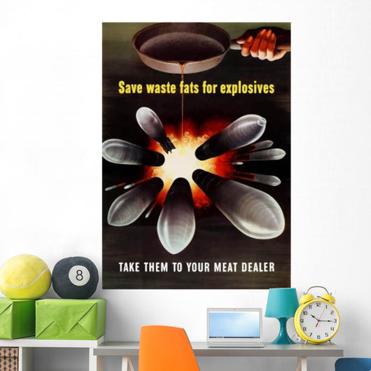 Digitally Restored War Propaganda Wall Decal Design 197