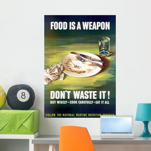 Digitally Restored War Propaganda Wall Decal Design 196