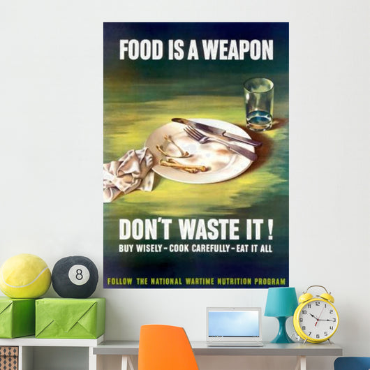 Digitally Restored War Propaganda Wall Decal Design 196