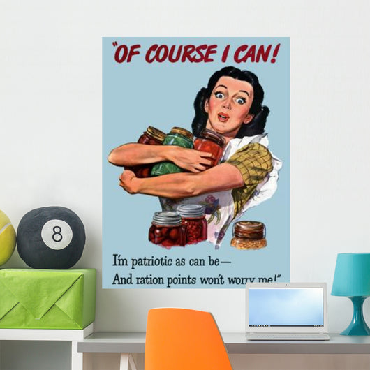 Digitally Restored Wwii War Wall Decal Design 8