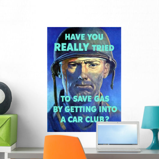Digitally Restored War Propaganda Wall Decal Design 194
