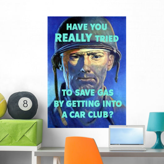Digitally Restored War Propaganda Wall Decal Design 194