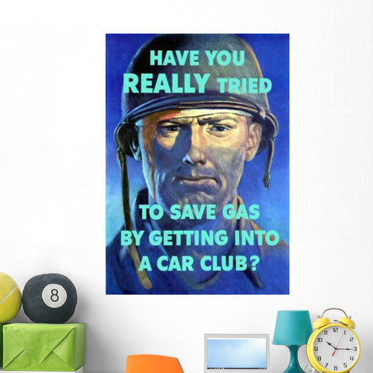 Digitally Restored War Propaganda Wall Decal Design 194