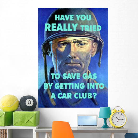 Digitally Restored War Propaganda Wall Decal Design 194