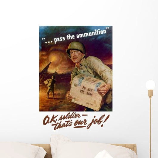 Digitally Restored War Propaganda Wall Decal Design 193