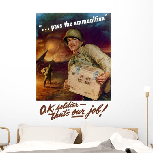 Digitally Restored War Propaganda Wall Decal Design 193