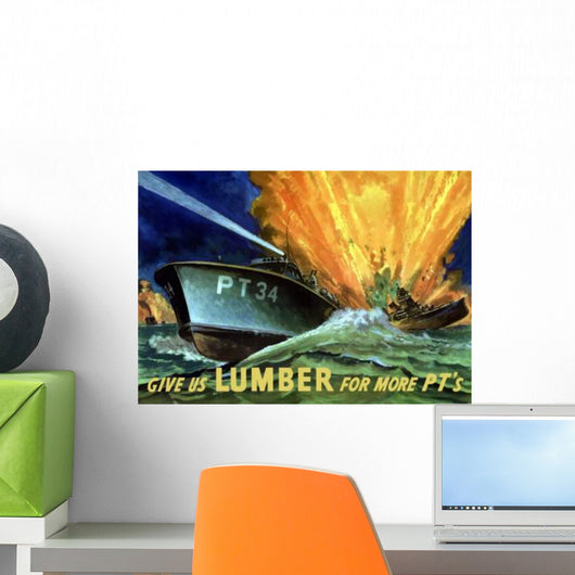 Digitally Restored War Propaganda Wall Decal Design 191