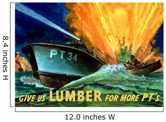 Digitally Restored War Propaganda Wall Decal Design 191