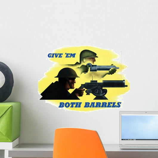 Digitally Restored War Propaganda Wall Decal Design 188