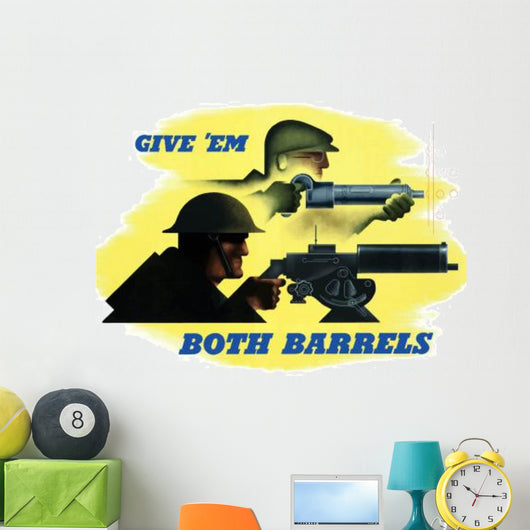 Digitally Restored War Propaganda Wall Decal Design 188