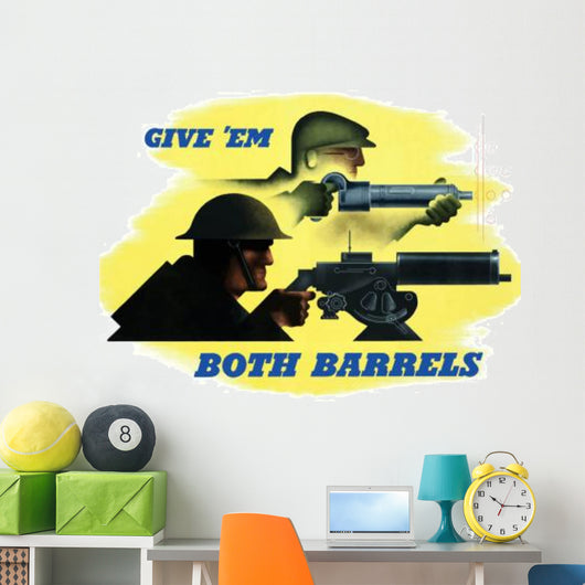Digitally Restored War Propaganda Wall Decal Design 188