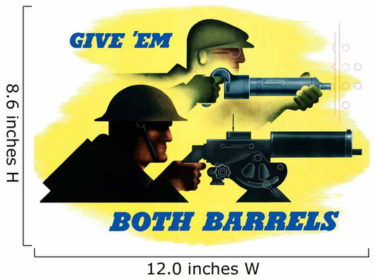 Digitally Restored War Propaganda Wall Decal Design 188
