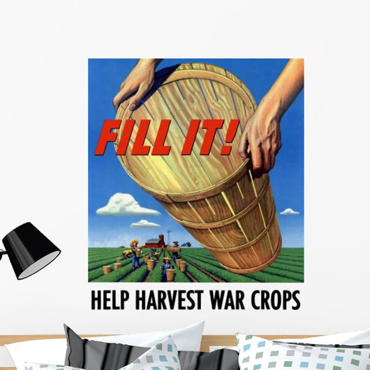 Digitally Restored War Propaganda Wall Decal Design 186