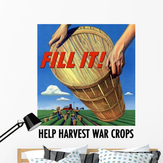 Digitally Restored War Propaganda Wall Decal Design 186
