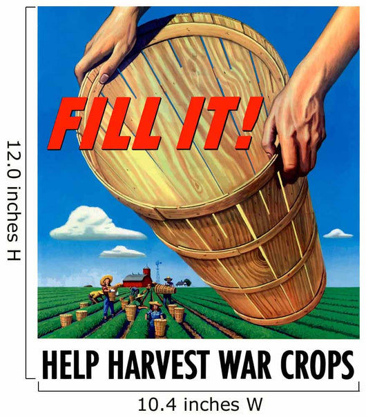 Digitally Restored War Propaganda Wall Decal Design 186