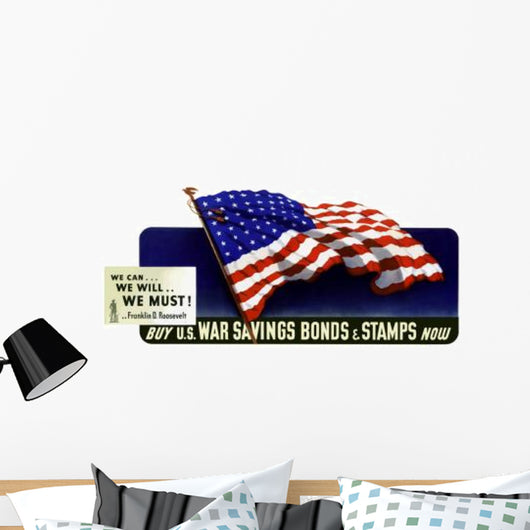 Digitally Restored War Propaganda Wall Decal Design 185