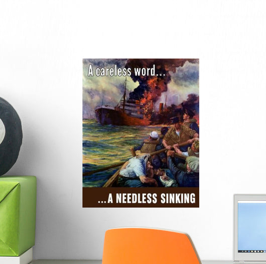 Digitally Restored War Propaganda Wall Decal Design 183