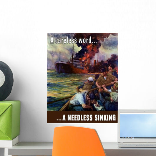 Digitally Restored War Propaganda Wall Decal Design 183