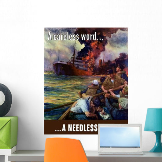 Digitally Restored War Propaganda Wall Decal Design 183