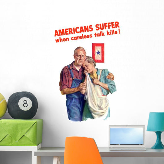 Digitally Restored War Propaganda Wall Decal Design 182