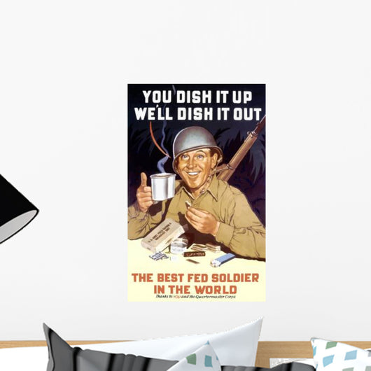 Digitally Restored War Propaganda Wall Decal Design 178