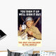Digitally Restored War Propaganda Wall Decal Design 178