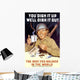 Digitally Restored War Propaganda Wall Decal Design 178