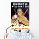Digitally Restored War Propaganda Wall Decal Design 178